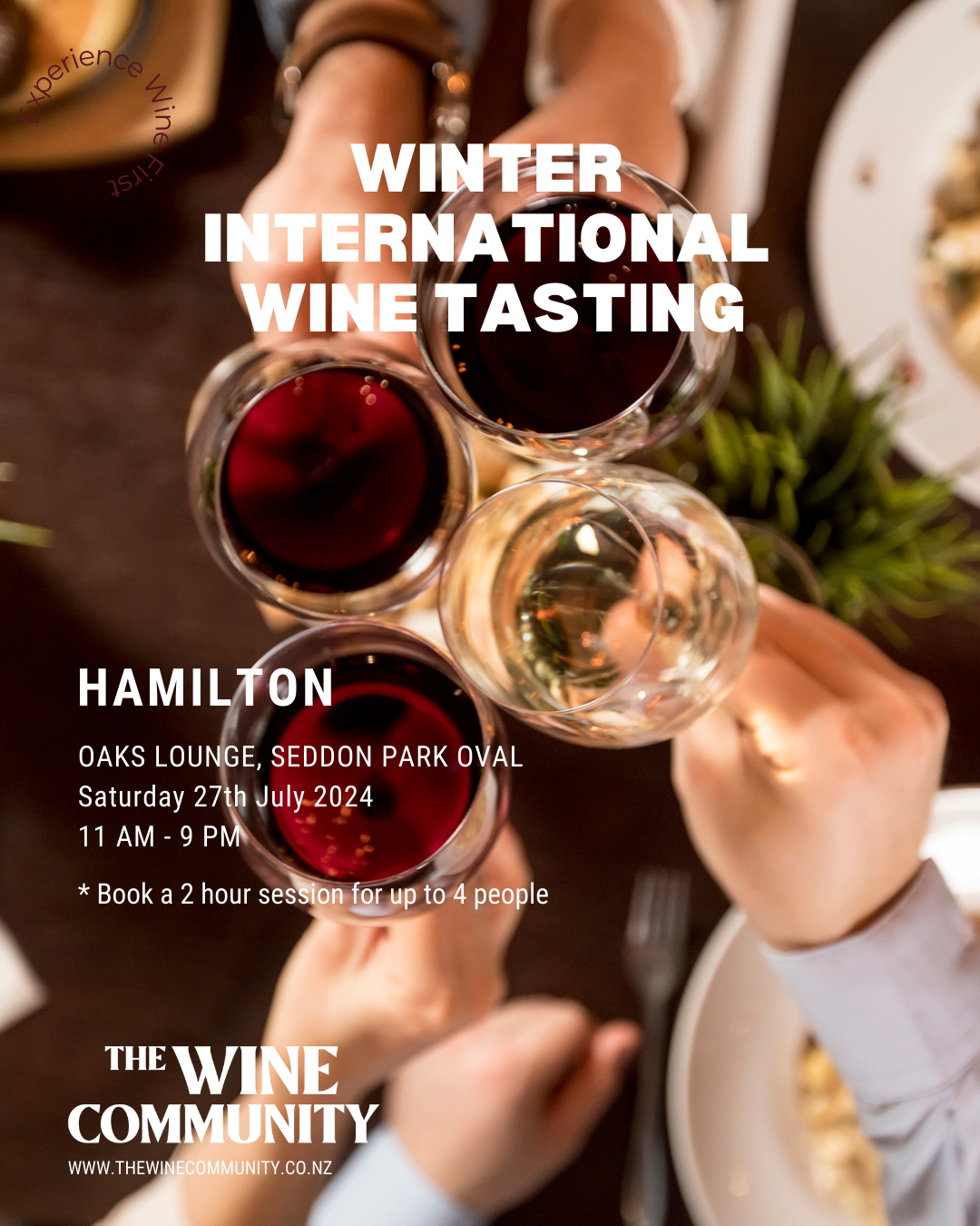 Wine Tasting at Hamilton Saturday 27th July 2024