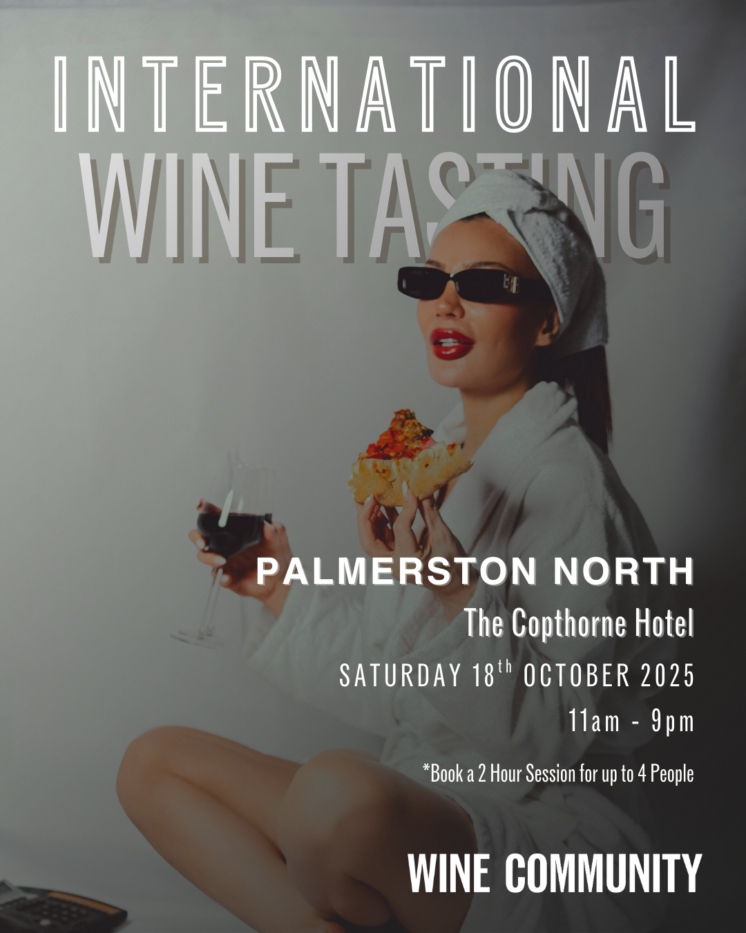Wine Tasting at Palmerston North Saturday 18th October 2025
