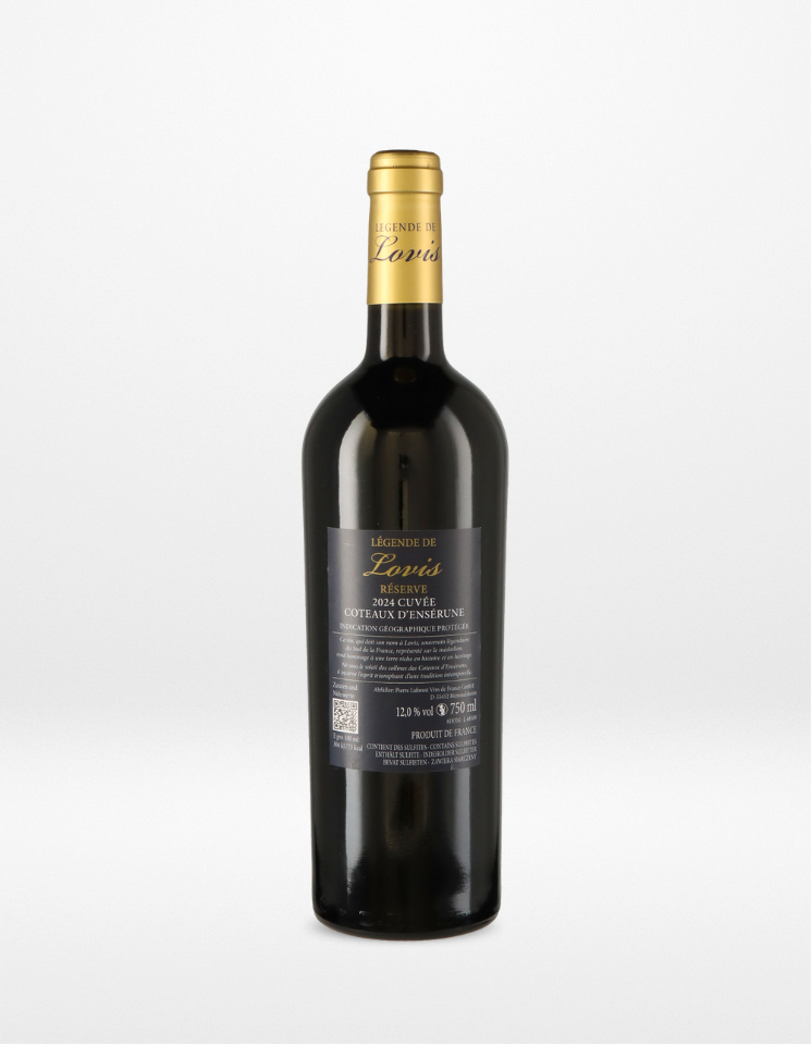 Legende de Lovis Reserve 2024 Coteaux d'Enserune IGP