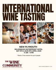 Wine Tasting at New Plymouth Sunday 6 April 2025