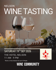Wine Tasting at Nelson Saturday 19 September 2026