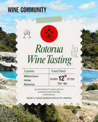 Wine Tasting at Rotorua Saturday 12 Sep 2026