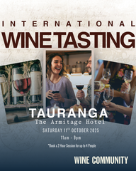Wine Tasting at Tauranga Saturday 11 October 2025