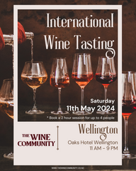 Wine Tasting at WELLINGTON SATURDAY 11 May 2024
