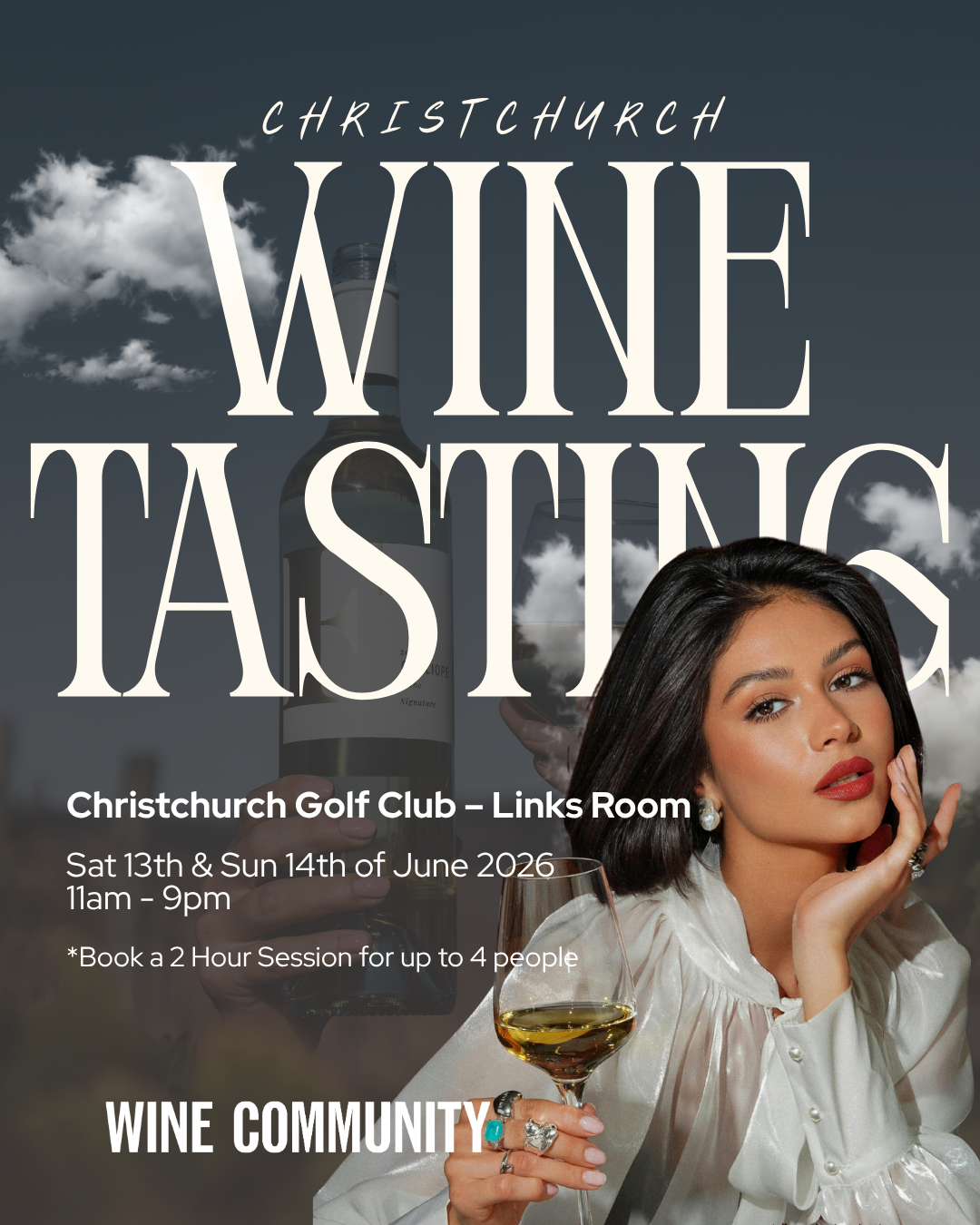 Wine Tasting at Christchurch Saturday 13th June 2026