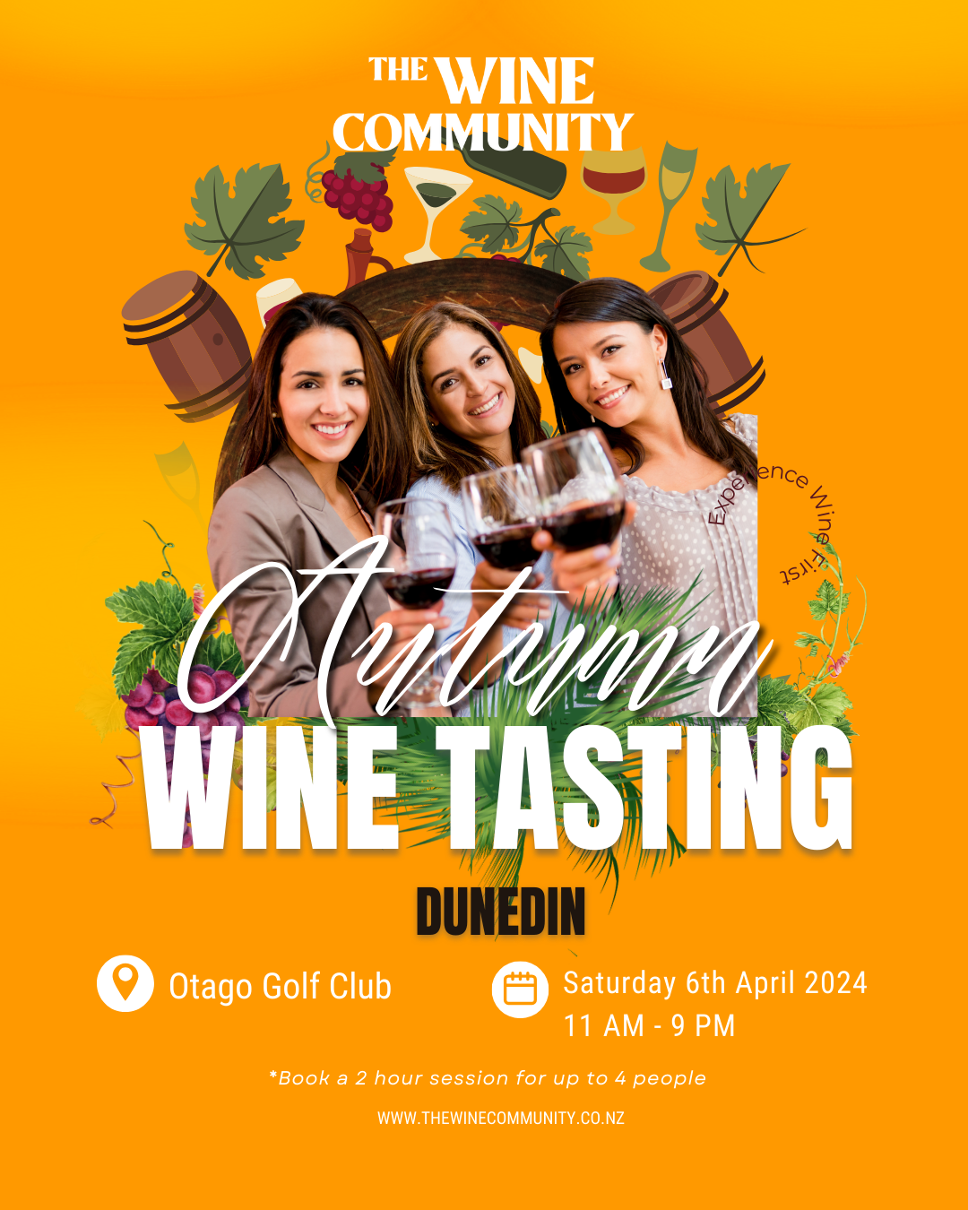 Wine Tasting at DUNEDIN SATURDAY 6 April 2024