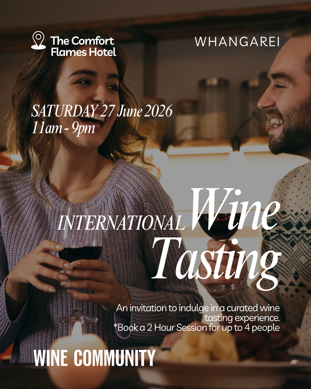 Wine Tasting at Whangarei Saturday 27 June 2026